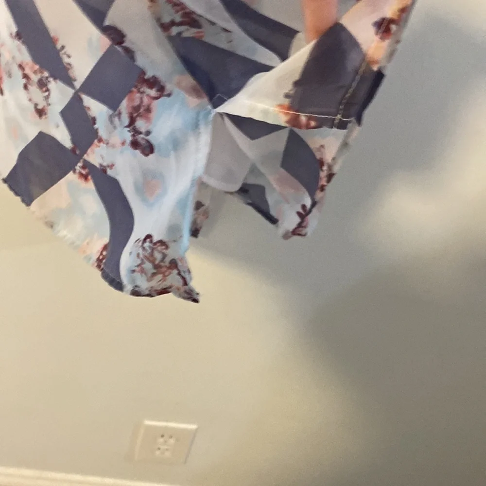 NWT, O’Neill, Bohemian Floral Dress, Pink & Lavender, Sheer w/ lining - Picture 3 of 10